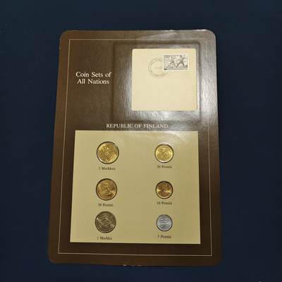 【全场包邮】纯粹捡漏拍492场【封装套币专场】-注意佣金 - 【富兰克林·世界各国硬币系列邮币卡】芬兰共和国