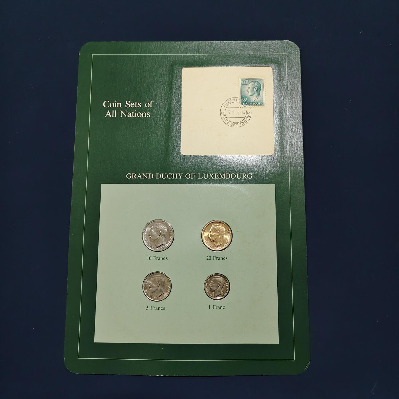 【全场包邮】纯粹捡漏拍492场【封装套币专场】-注意佣金 【富兰克林·世界各国硬币系列邮币卡】卢森堡大公国