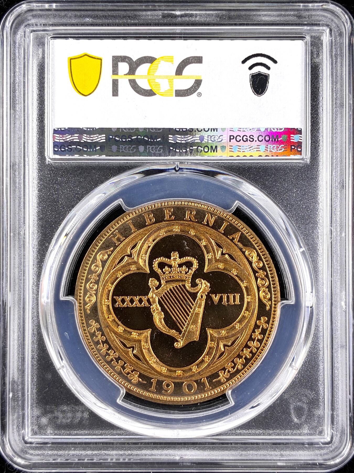 【雨安】【直播拍卖】【第0123期-评级币章】2026-01-10 周六 19:30 [评级欧洲] Ireland 爱尔兰 48D 1901年 爱德华七世 X#13a 精制 PCGS-PR67CAM 精制币