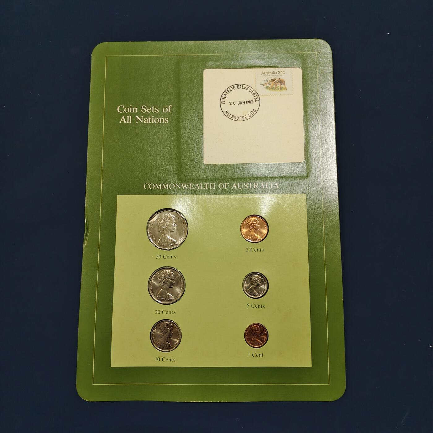 【全场包邮】纯粹捡漏拍492场【封装套币专场】-注意佣金 【富兰克林·世界各国硬币系列邮币卡】澳大利亚联邦