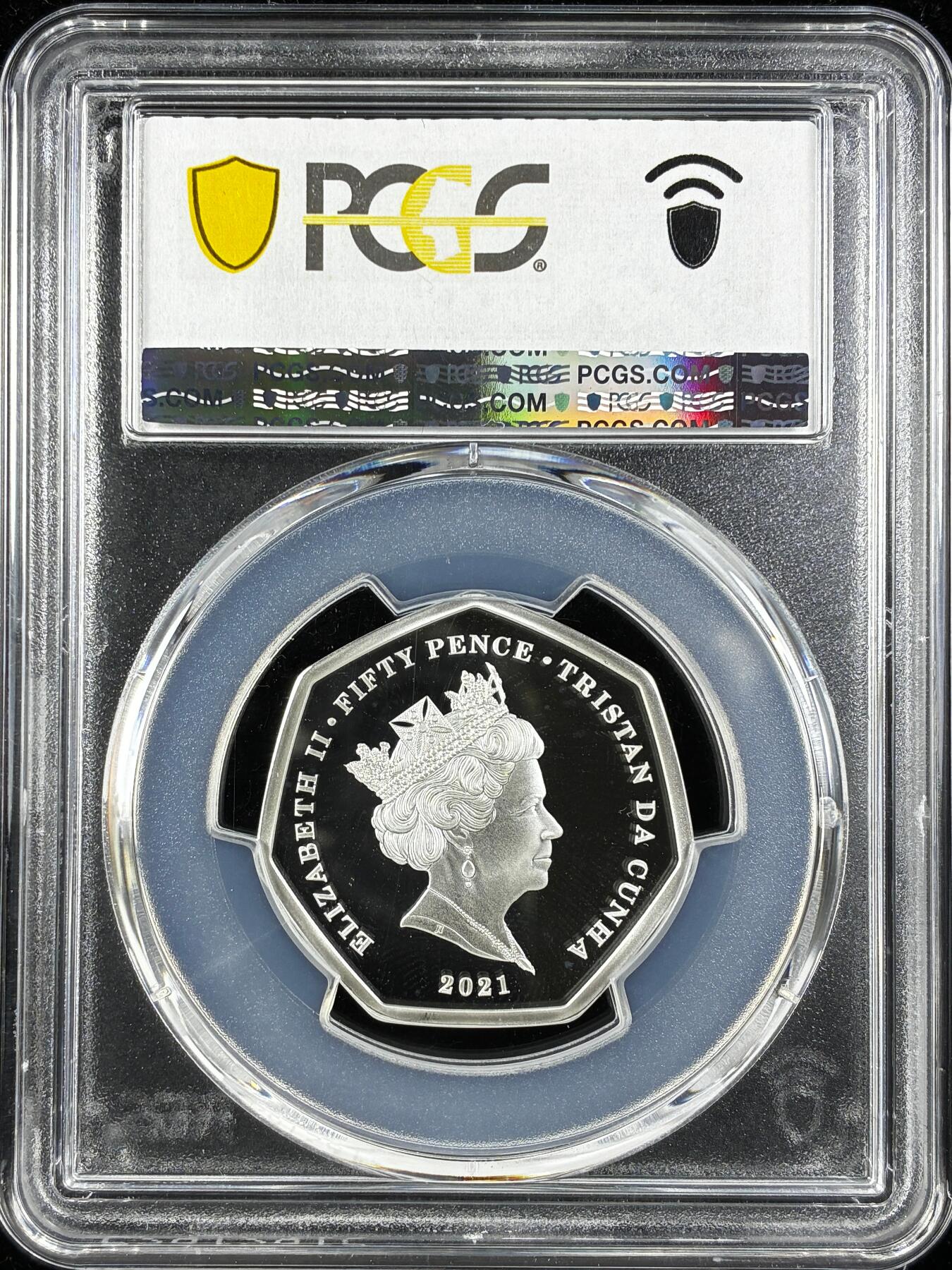 【雨安】【直播拍卖】【第0123期-评级币章】2026-01-10 周六 19:30 [评级现代] Tristan da Cunha 特里斯坦-达库尼亚群岛 50便士 2021年 计算机之父艾伦·图灵 PCGS-PR69DCAM 精制币