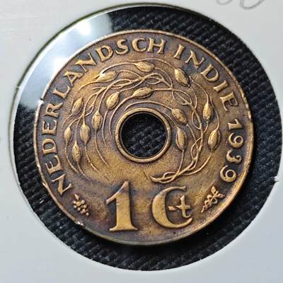 KK钱币收藏小铺  第386期  2月预留时间 周末发货 -  荷属东印度一分铜币