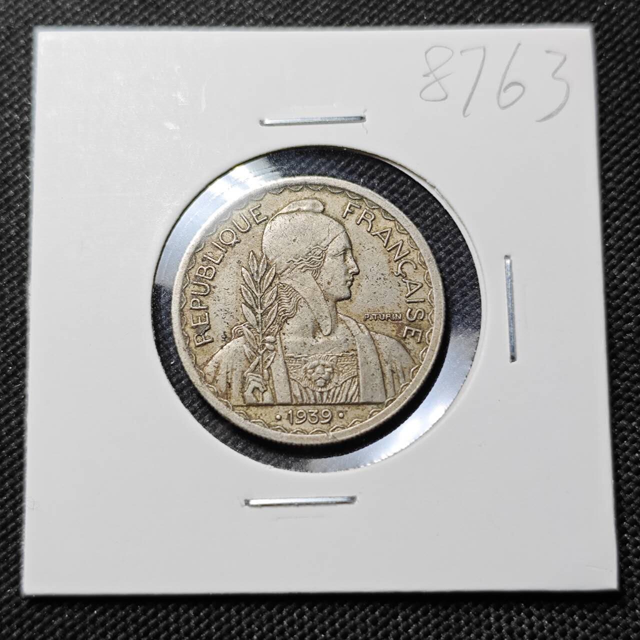 KK钱币收藏小铺  第387期  2月预留时间 周末发货  1939法属印支20分