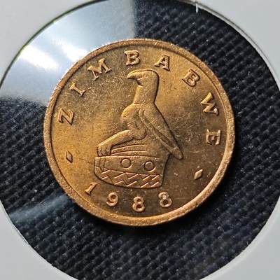 KK钱币收藏小铺  第387期  2月预留时间 周末发货 -  1988津巴布韦1分 好品