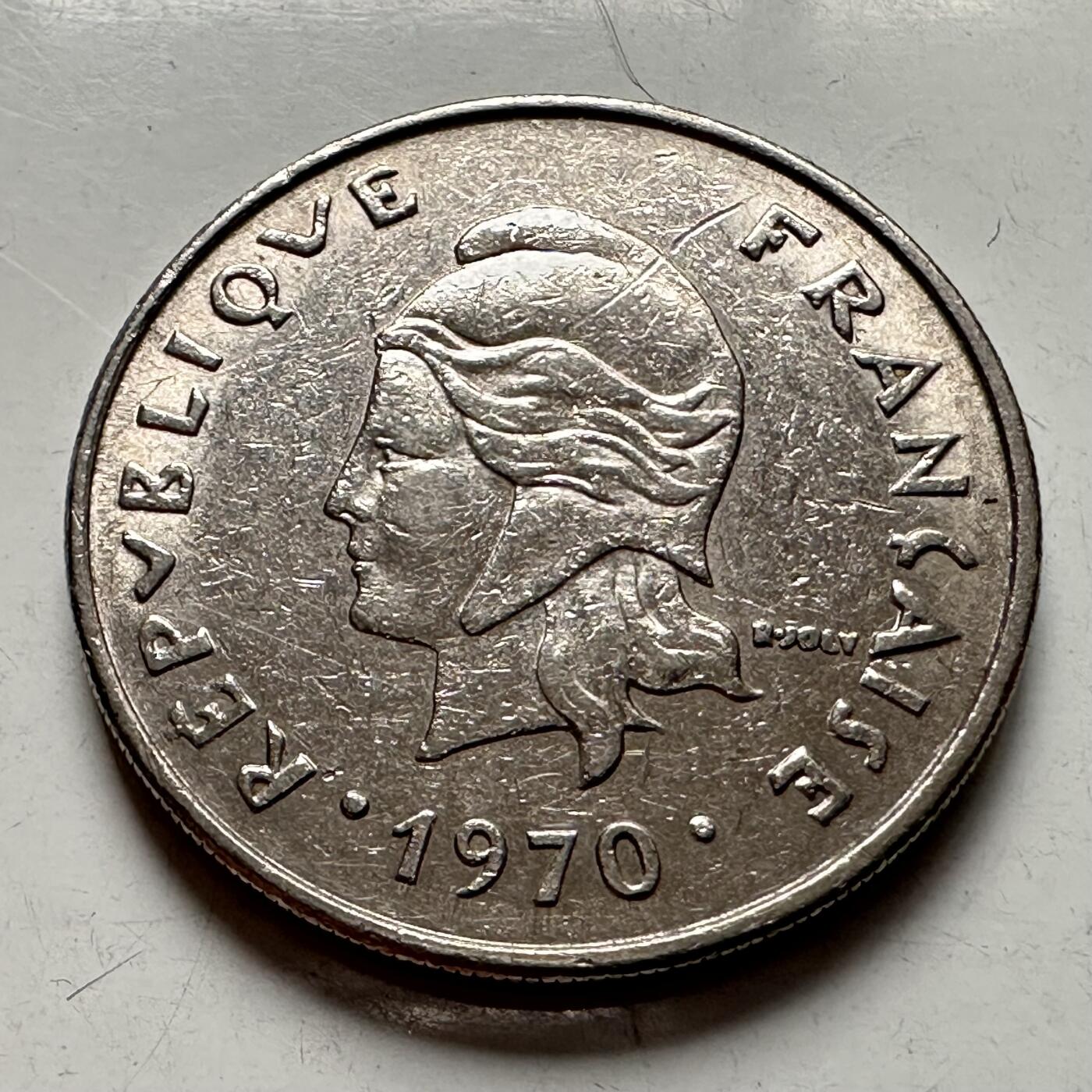 🌹外币初藏🌹🐯2026年第3场  每周二四六晚8️⃣点 接代拍 新喀里多尼亚1970年10法郎 早期无字版