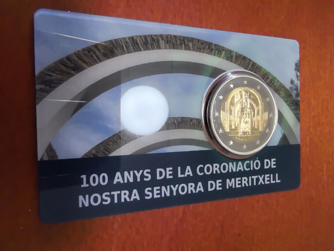 长老汇蛇年精选第九十二场拍卖 2021安道尔梅里克塞尔圣母加冕2欧元精制币，盒证全，3750枚，极为稀少