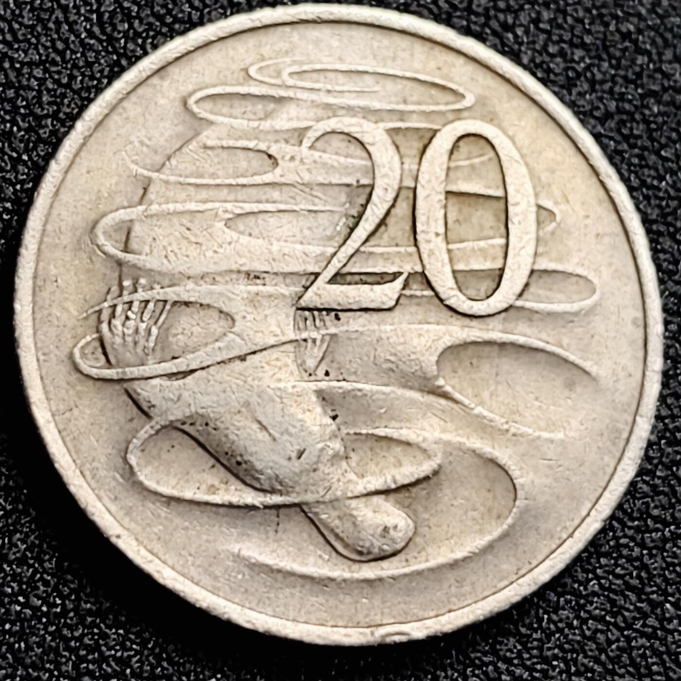 泉币菌-第164场-新年第七场 精品福利场 28.65mm 鸭嘴兽 澳大利亚20分 花冠女王1969 