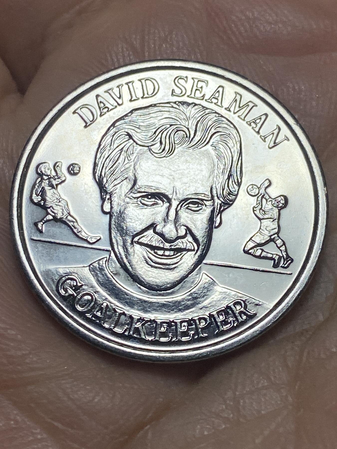 2026年第四场(总第一百七十三场）外国好品散币场(免佣金) 英国🇬🇧1998年法国世界杯纪念章(英格兰国家队门将大卫·希曼)