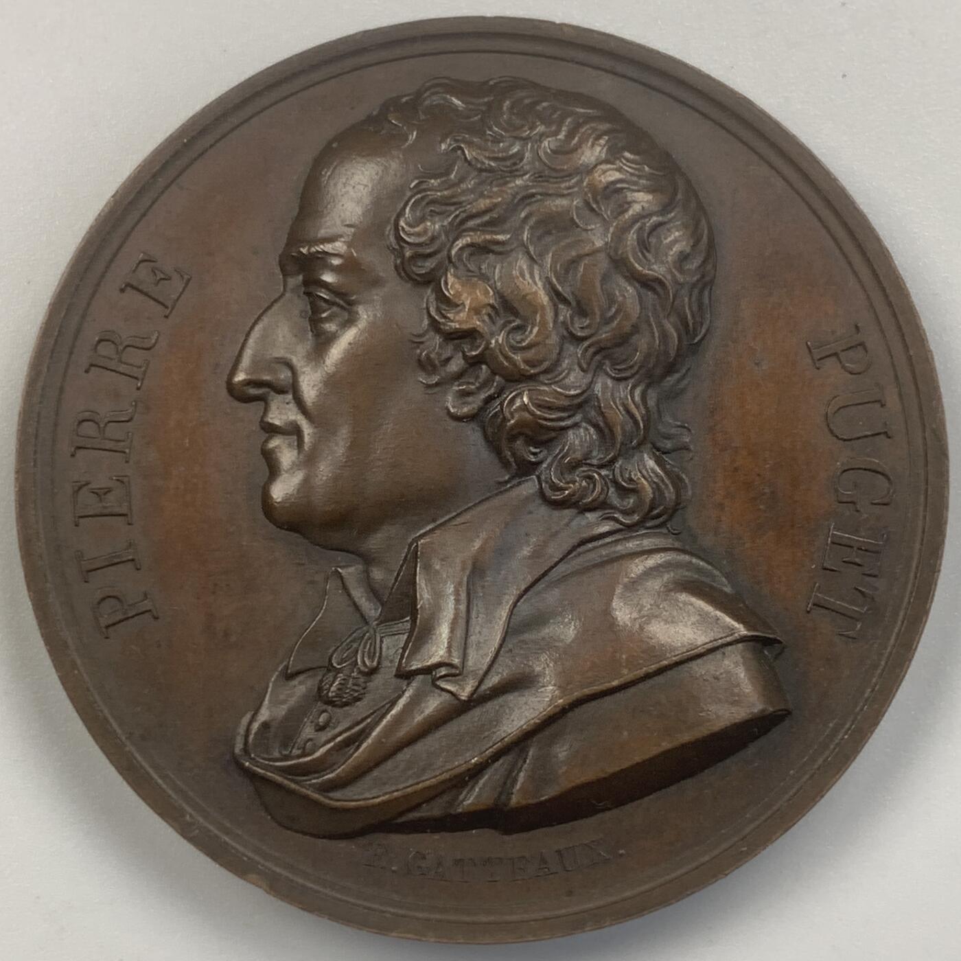 掌中浮雕-藏着的欧洲第048场 1817年法国历史人物铜章，40.7mm