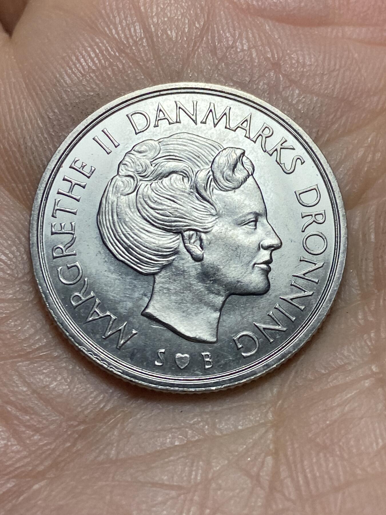2026年第四场(总第一百七十三场）外国好品散币场(免佣金) 丹麦🇩🇰1977年1克朗(玛格丽特二世第一版，S; B版)