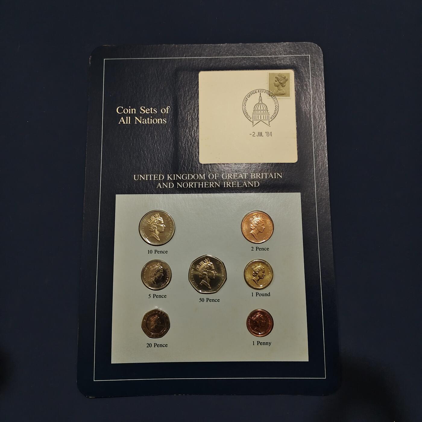 【全场包邮】纯粹捡漏拍492场【封装套币专场】-注意佣金 【富兰克林·世界各国硬币系列邮币卡】大不列颠及北爱尔兰联合王国（英国）