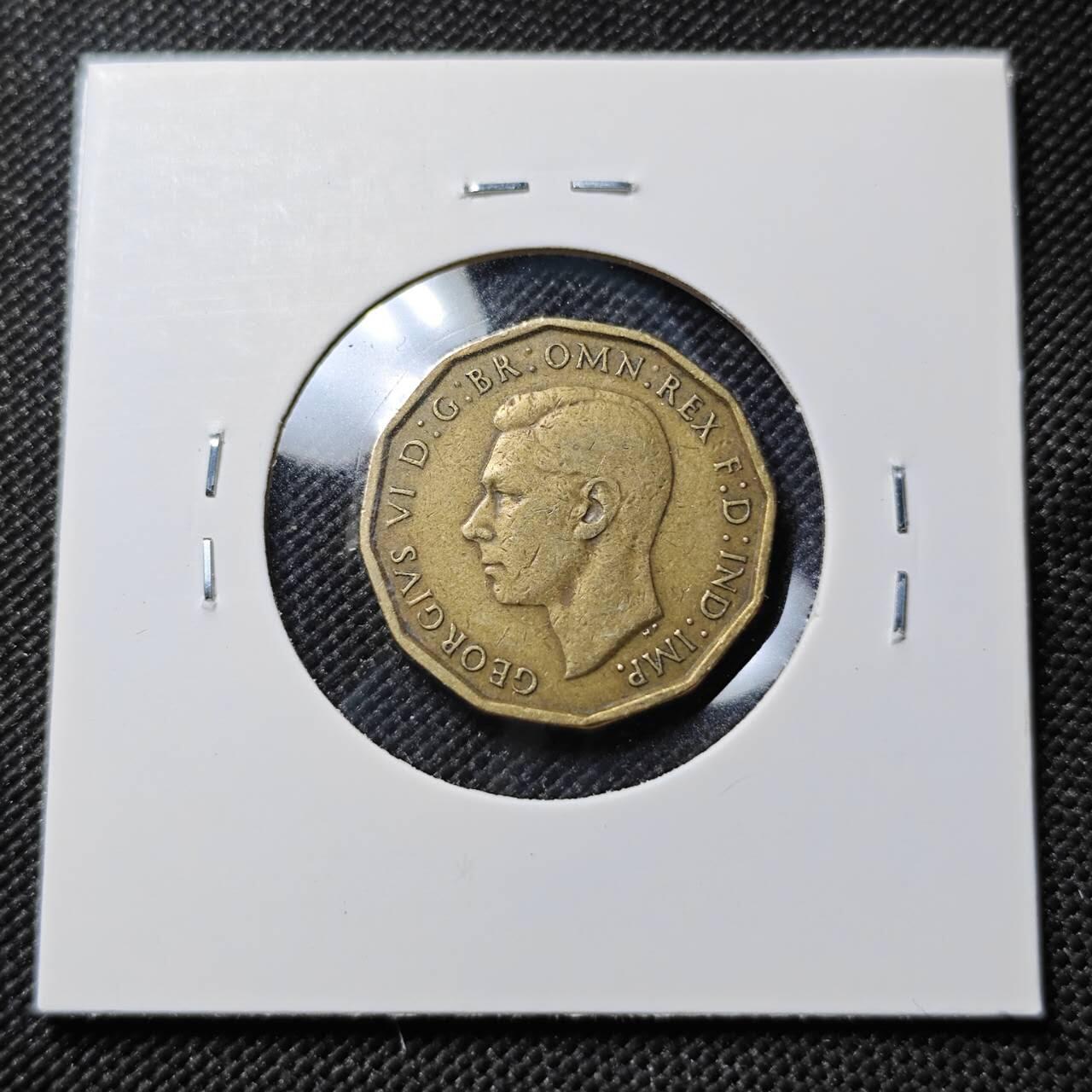 KK钱币收藏小铺  第386期  2月预留时间 周末发货  1940英国3便士铜币