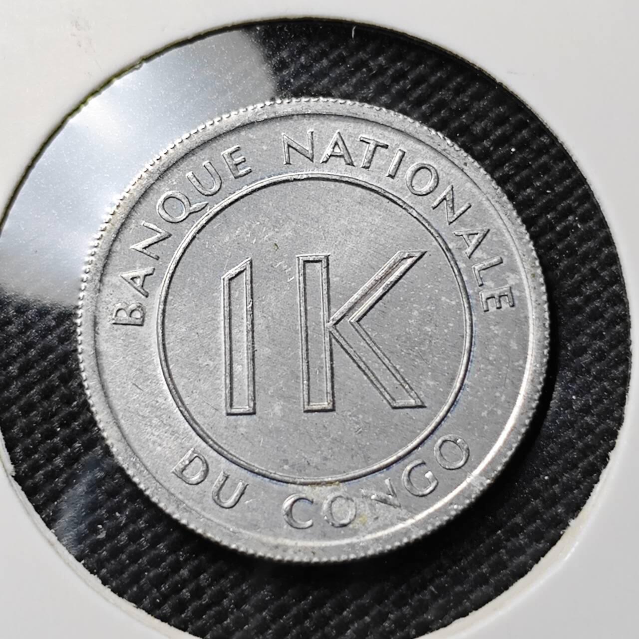 KK钱币收藏小铺  第387期  2月预留时间 周末发货  刚果1K