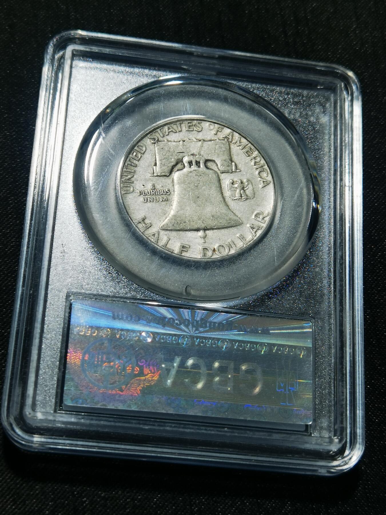 天下钱庄专场欢迎参拍 美国富兰克林半美元银币