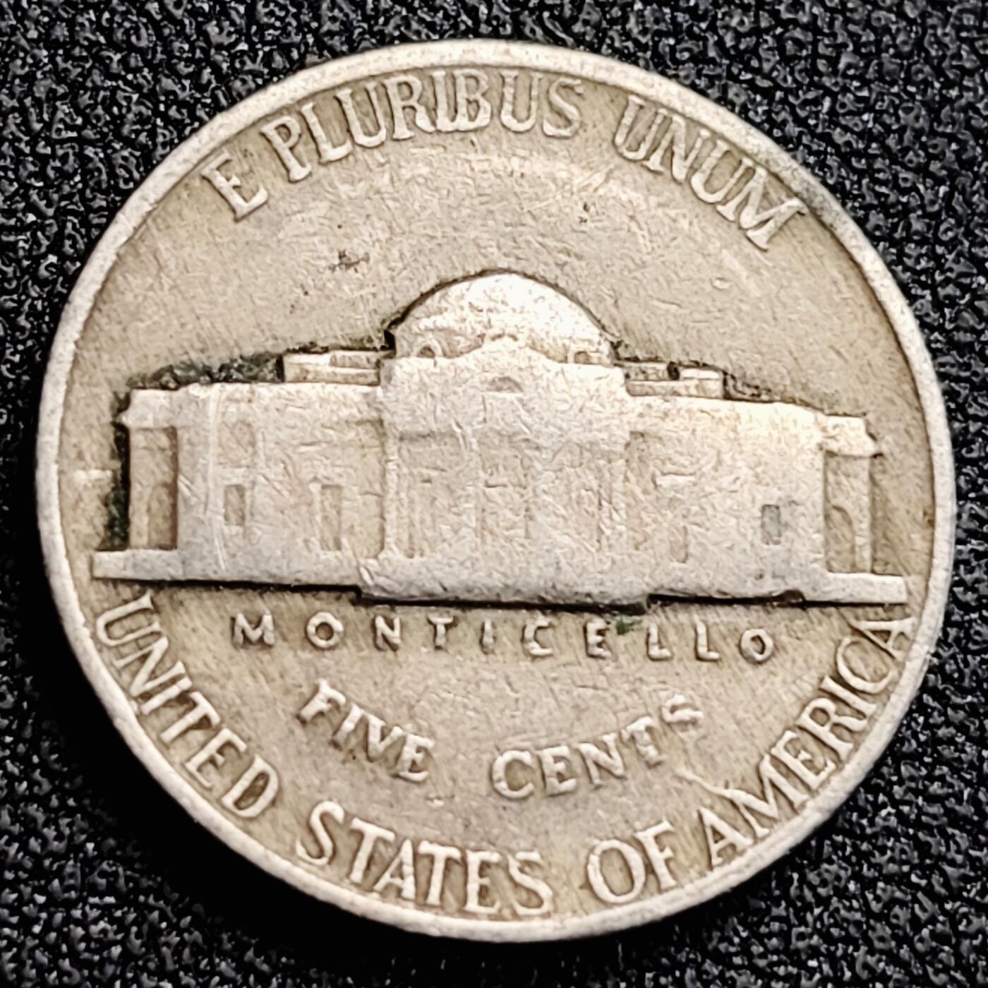 泉币菌-第164场-新年第七场 精品福利场 杰斐逊总统 美国5美分 1947年铜镍币 21毫米5克