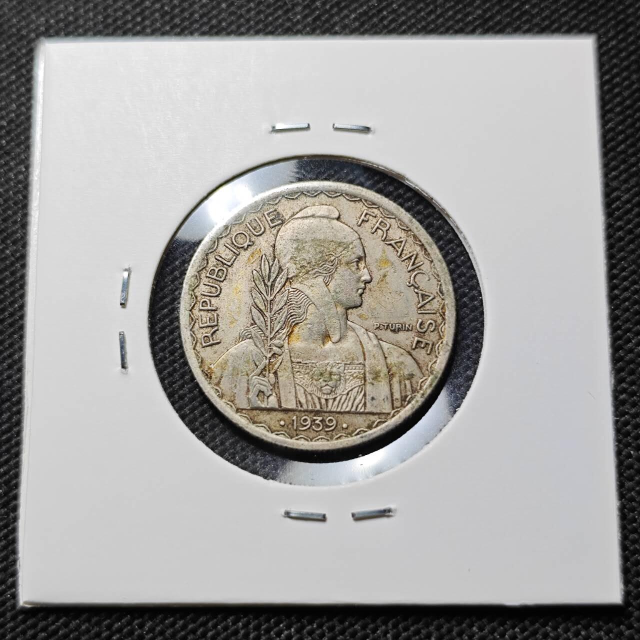 KK钱币收藏小铺  第387期  2月预留时间 周末发货  法属印支20分