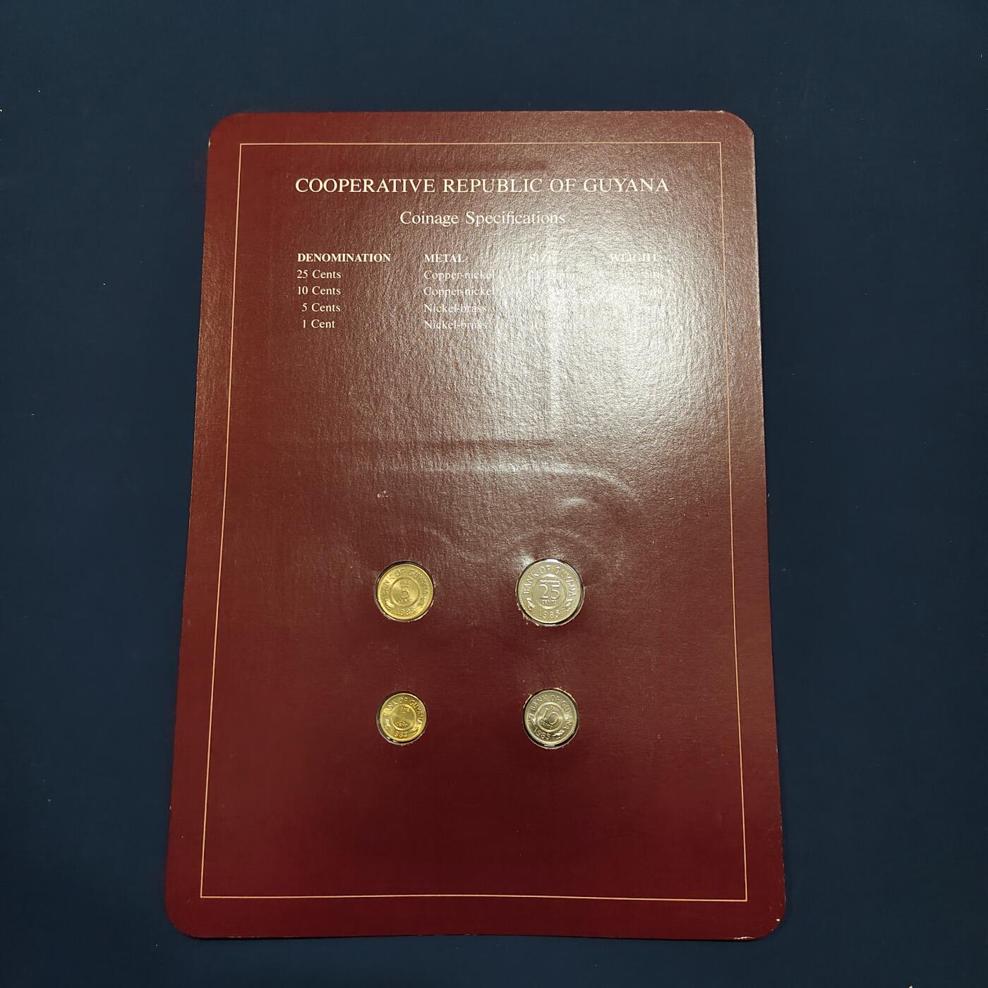 【全场包邮】纯粹捡漏拍492场【封装套币专场】-注意佣金 【富兰克林·世界各国硬币系列邮币卡】圭亚那共和国