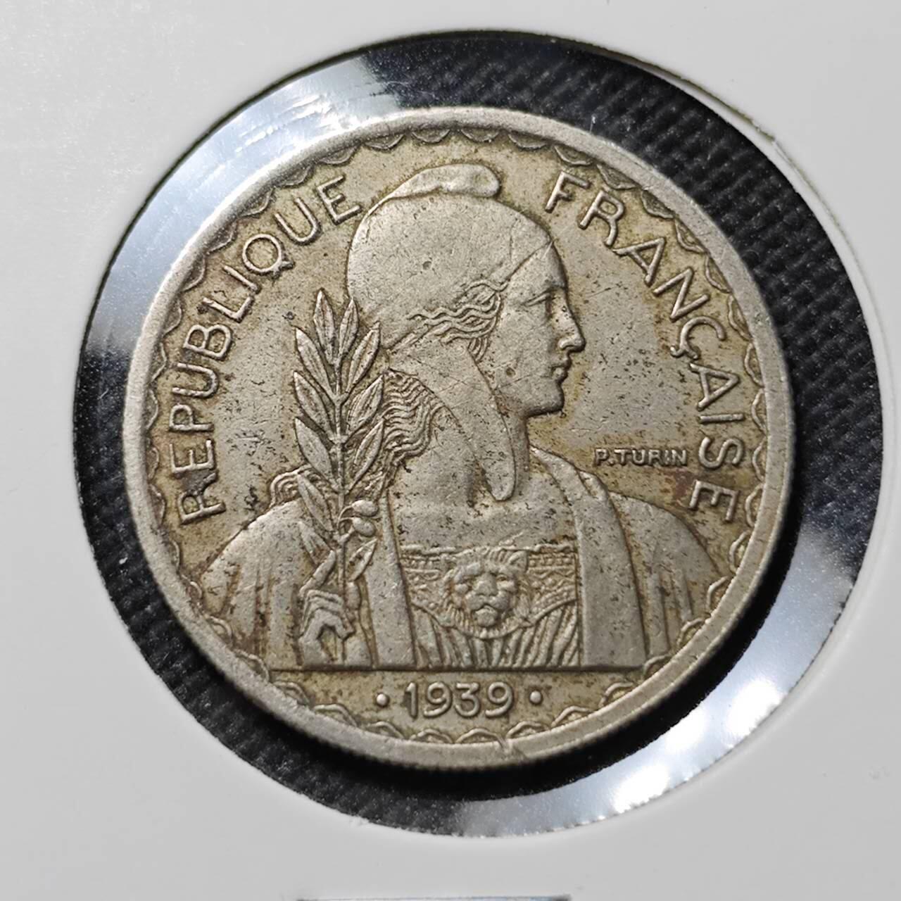 KK钱币收藏小铺  第387期  2月预留时间 周末发货  1939法属印支20分