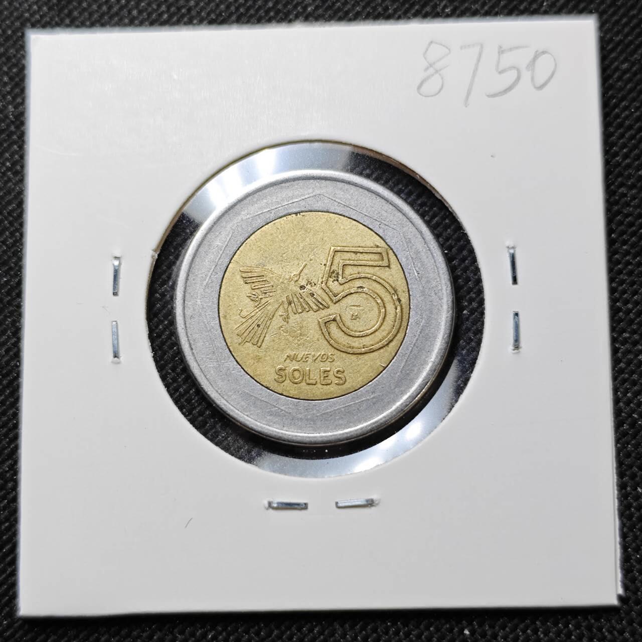 KK钱币收藏小铺  第387期  2月预留时间 周末发货  秘鲁5索尔双色币