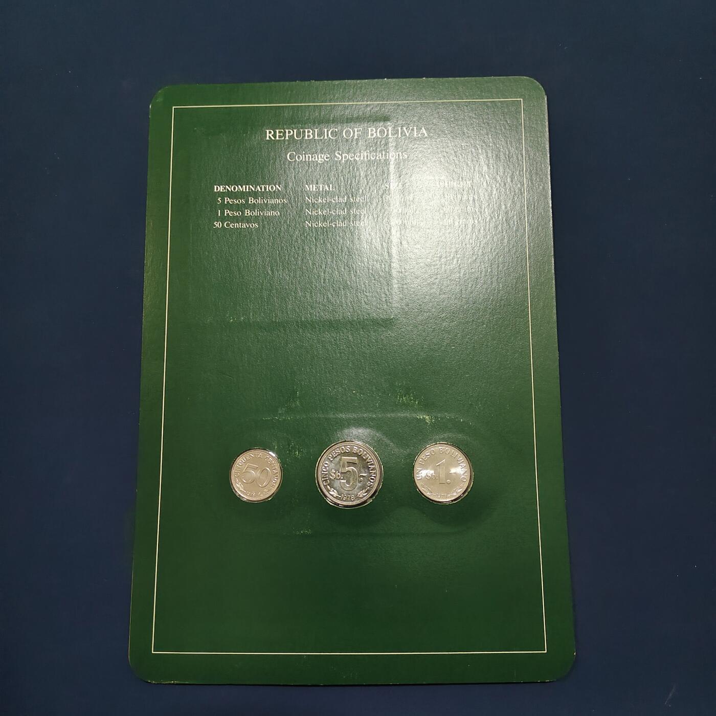 【全场包邮】纯粹捡漏拍492场【封装套币专场】-注意佣金 【富兰克林·世界各国硬币系列邮币卡】玻利维亚共和国