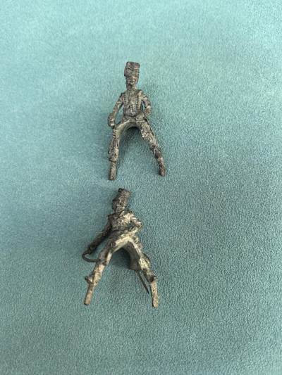 盛世勋华——号角文化勋章邮票专场拍卖第297期 - 英国骑兵金属人偶 2个