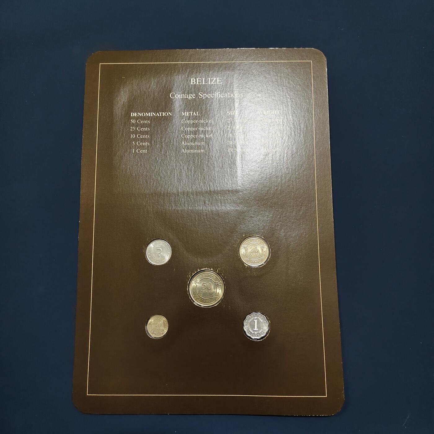 【全场包邮】纯粹捡漏拍492场【封装套币专场】-注意佣金 【富兰克林·世界各国硬币系列邮币卡】伯利兹共和国