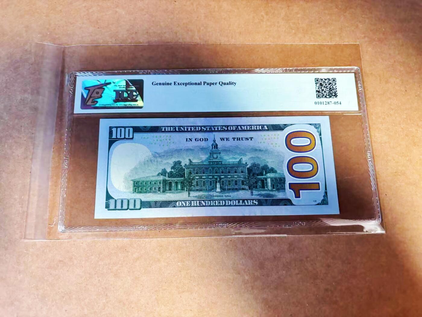 【Blue Auction】世界纸币精拍第772期——18级TOP拍卖/信誉/品质/专业/高效💫 美国 2013年100美金 TQG66EPQ