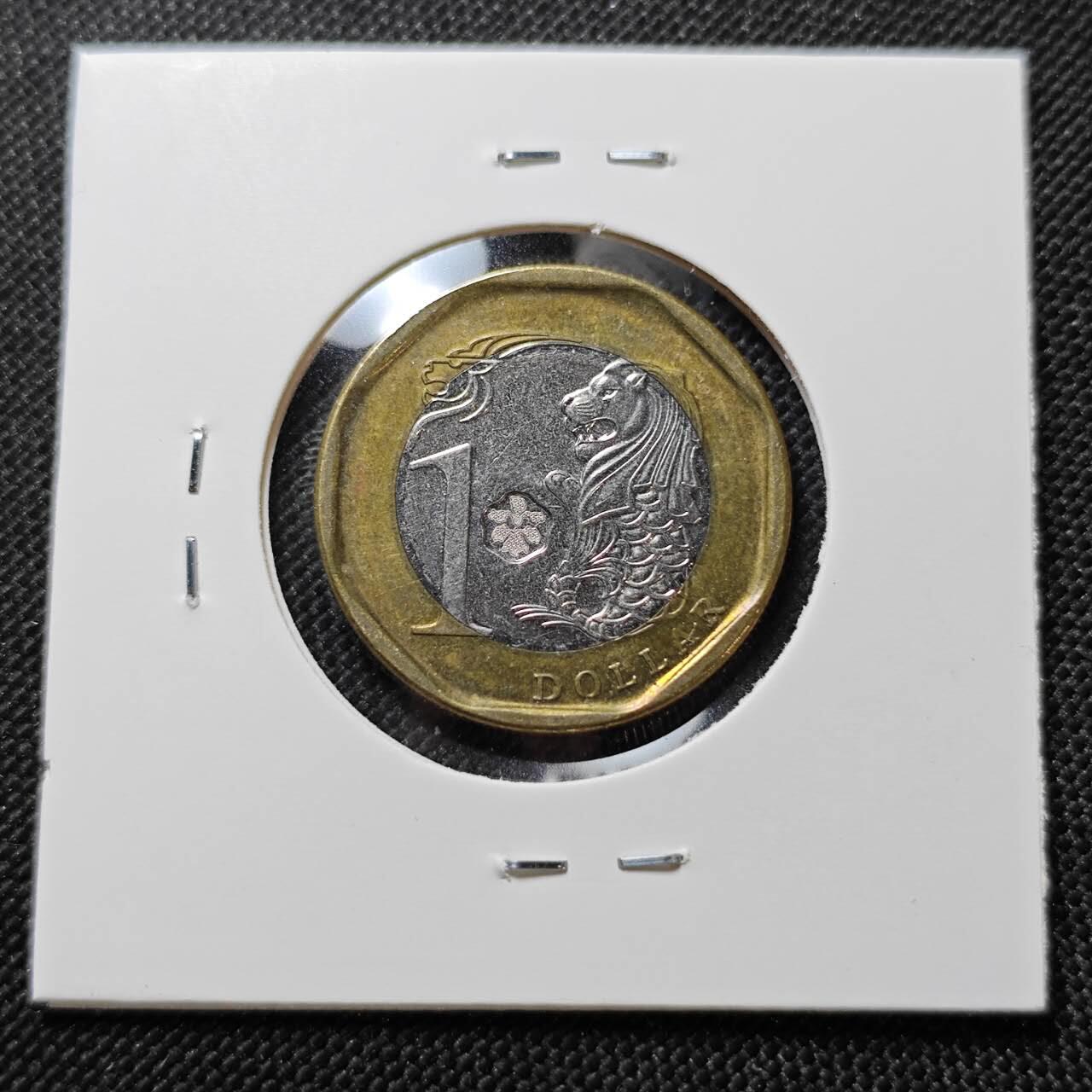 KK钱币收藏小铺  第387期  2月预留时间 周末发货  新加坡1元