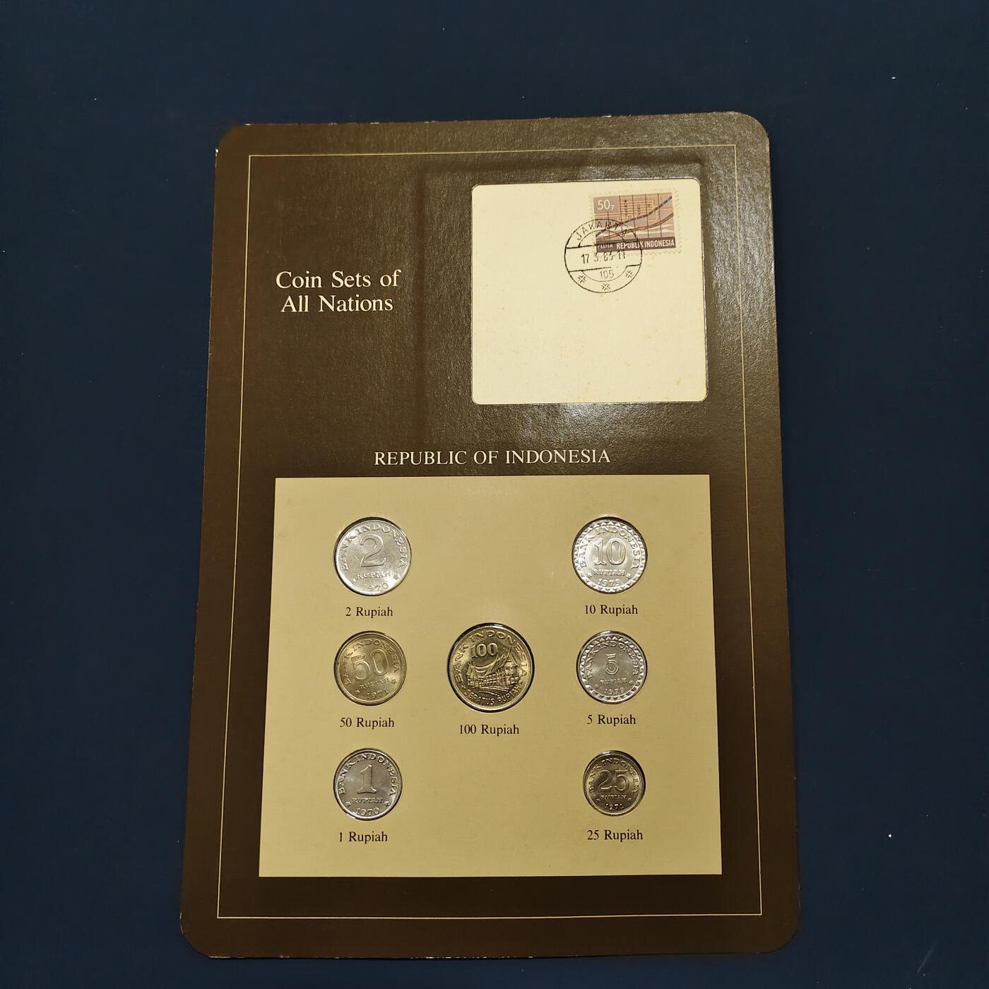 【全场包邮】纯粹捡漏拍492场【封装套币专场】-注意佣金 【富兰克林·世界各国硬币系列邮币卡】印度尼西亚共和国