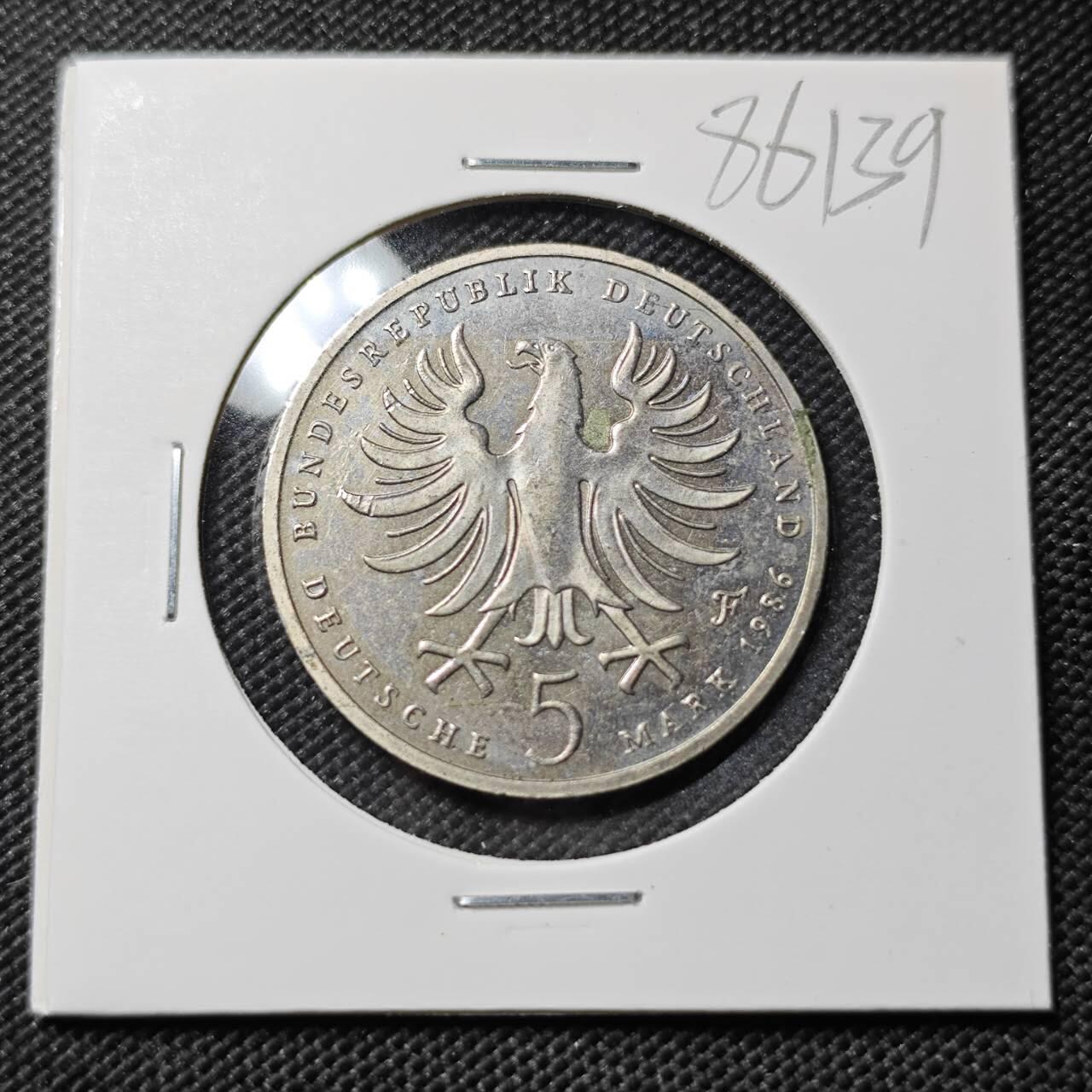 KK钱币收藏小铺  第386期  2月预留时间 周末发货  西德5马克纪念币