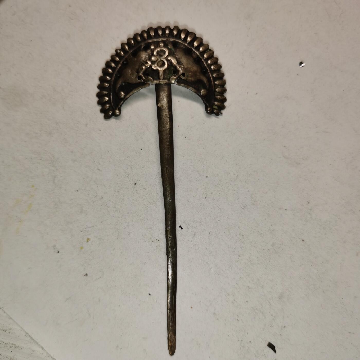 杂件专场93期 清代老银发簪