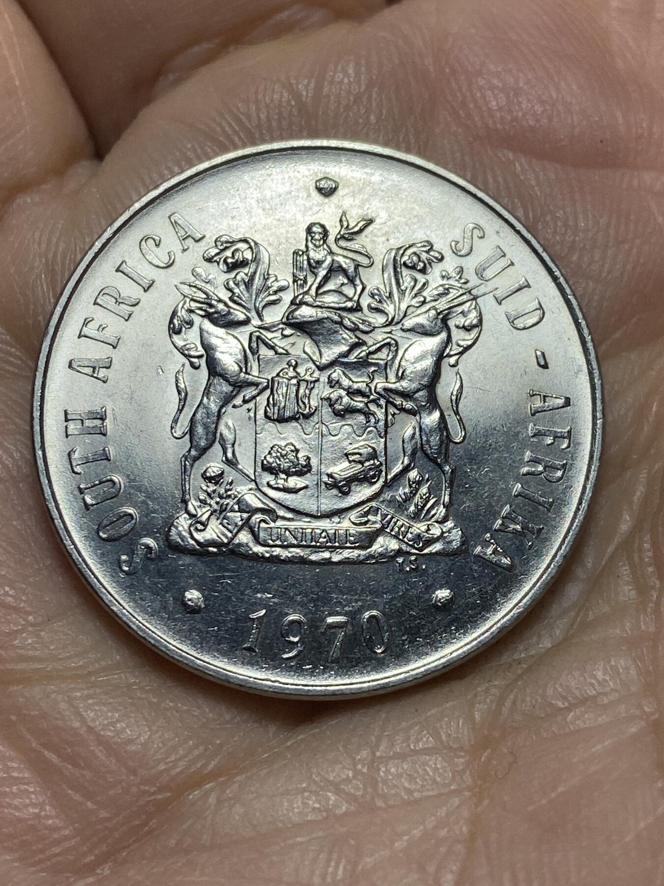 2026年第四场(总第一百七十三场）外国好品散币场(免佣金) 好品–南非🇿🇦1970年50分(独立后第七套流通硬币，首发年)