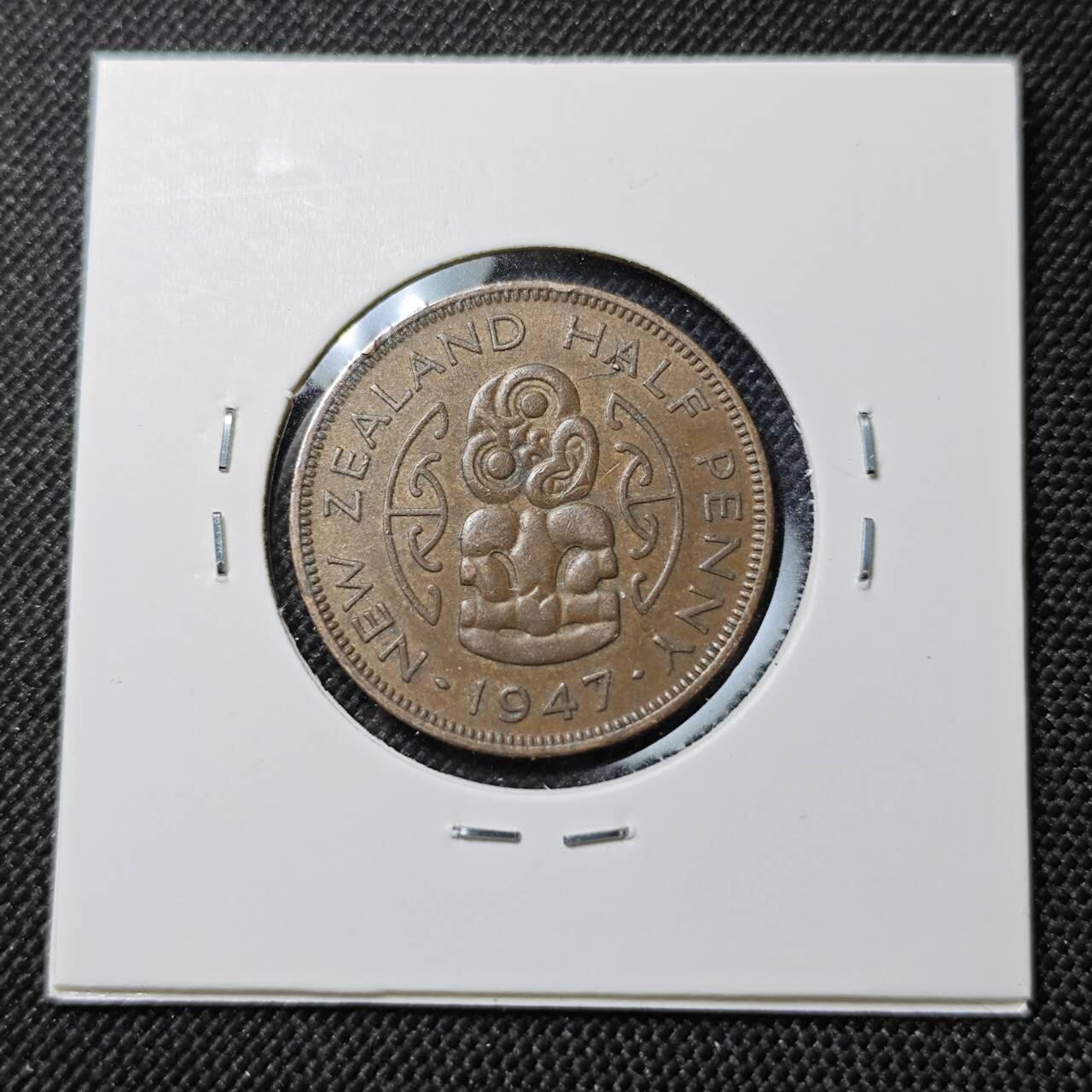 KK钱币收藏小铺  第387期  2月预留时间 周末发货  新西兰半便士铜币