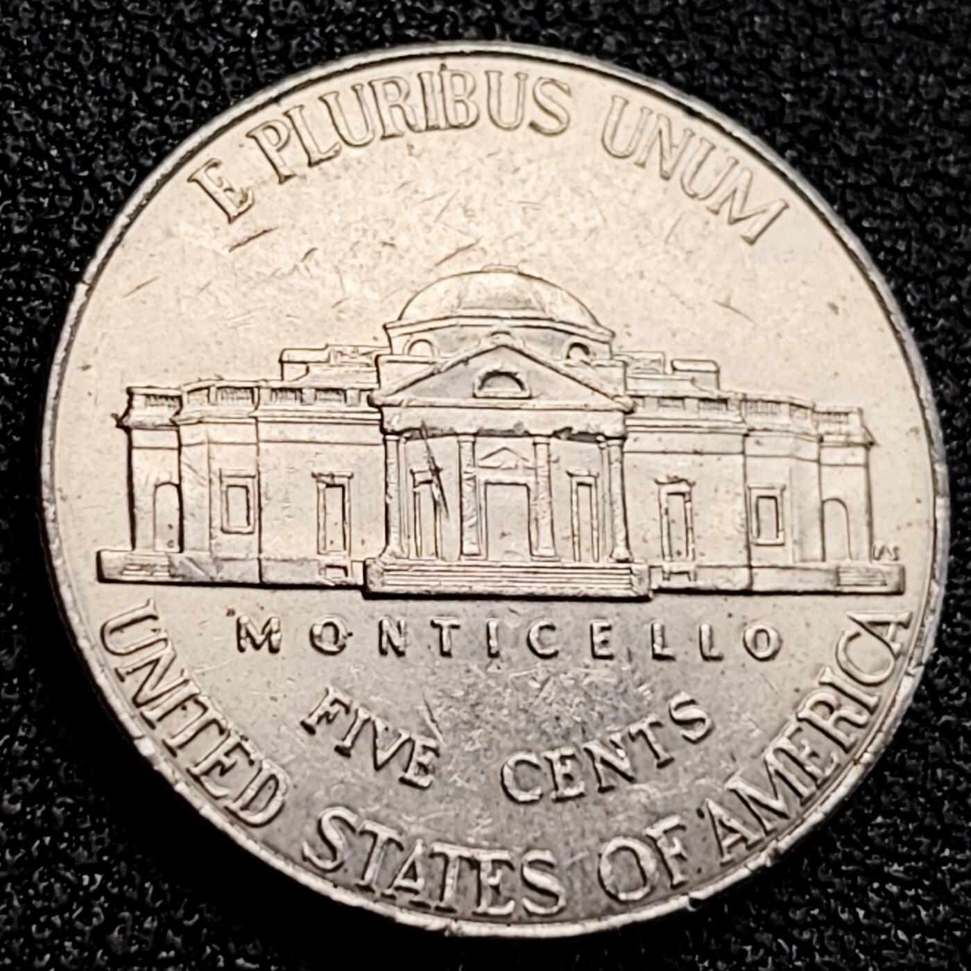 泉币菌-第164场-新年第七场 精品福利场 美国5美分 杰斐逊纪念币 背图总统在蒙蒂塞洛的故居