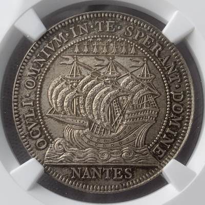掌中浮雕-藏着的欧洲第048场 - NGC MS64 ：法国南特市商会银章，32mm