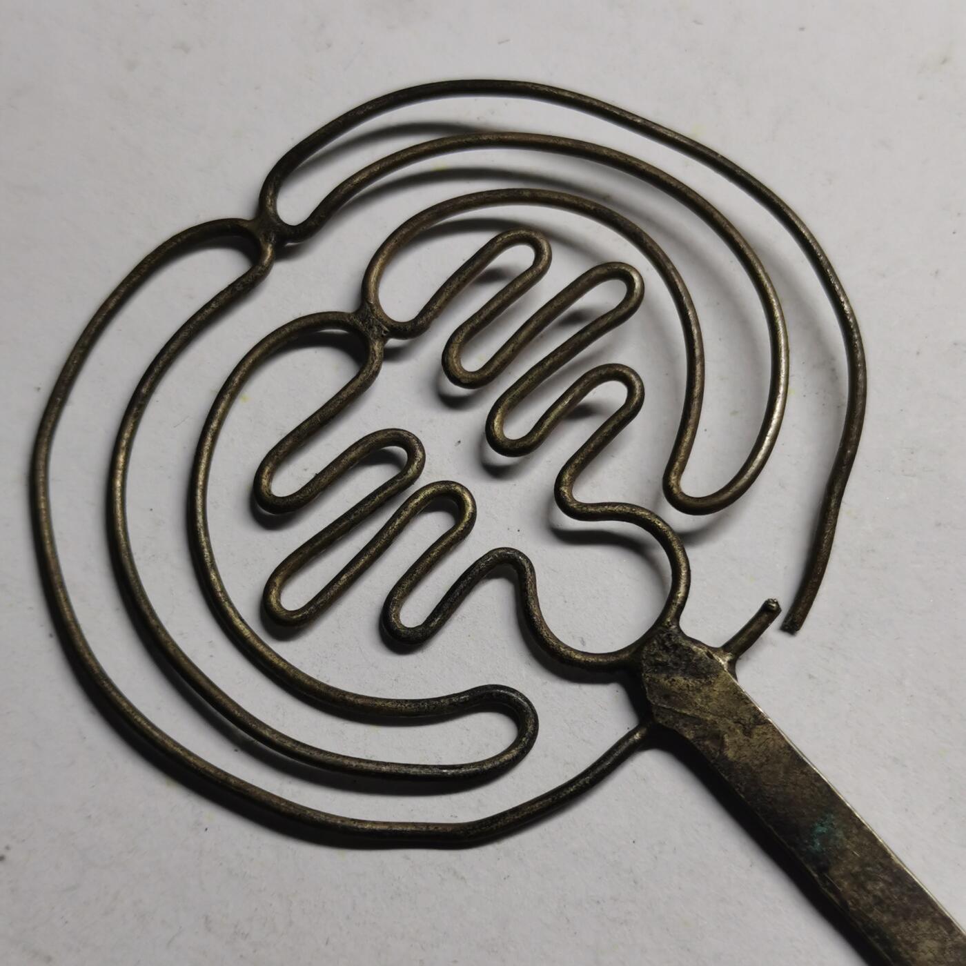 杂件专场93期 清末民国老银发簪，一边有一点断