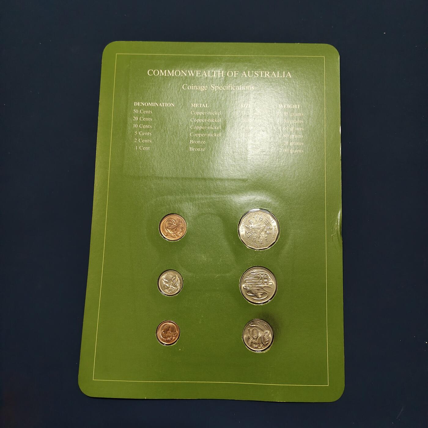 【全场包邮】纯粹捡漏拍492场【封装套币专场】-注意佣金 【富兰克林·世界各国硬币系列邮币卡】澳大利亚联邦