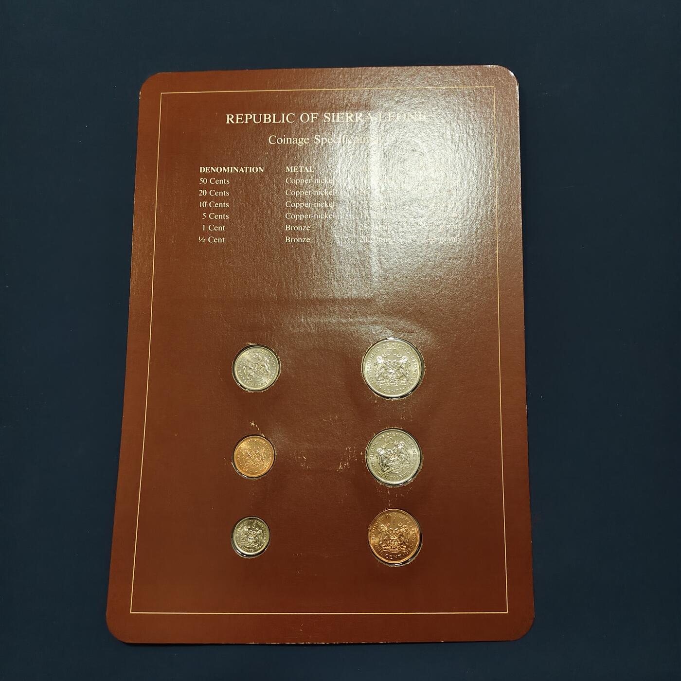 【全场包邮】纯粹捡漏拍492场【封装套币专场】-注意佣金 【富兰克林·世界各国硬币系列邮币卡】塞拉利昂共和国