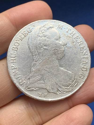 《竞宝斋》第454场 周日，周一 2场连拍 （全场包邮，欢迎送拍） - 后铸1780年大奶妈双须版银币