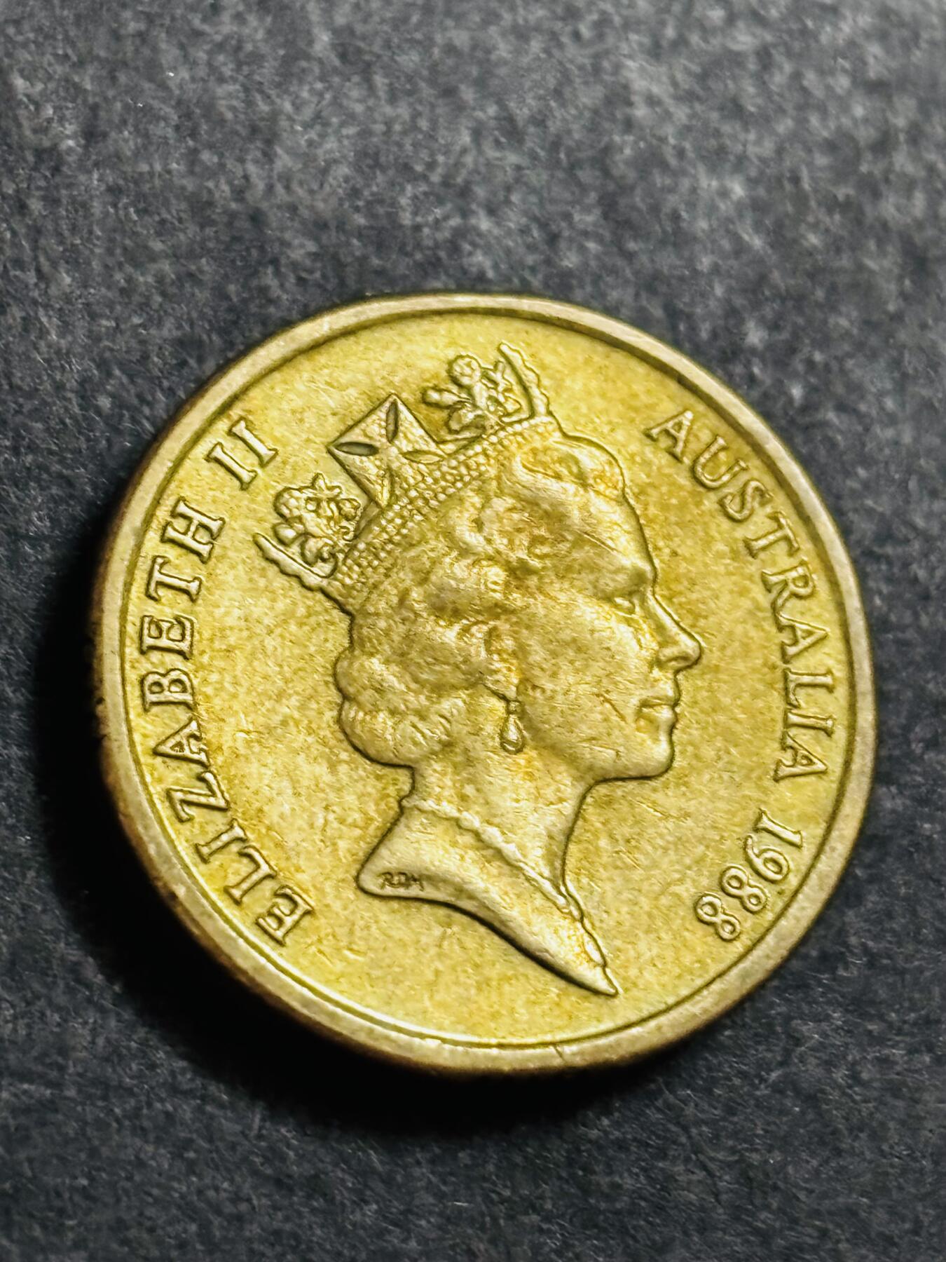 文馨钱币收藏 2026新年第二场（第 288 场）【长期接代拍品】 好品 1988 年澳大利亚两元