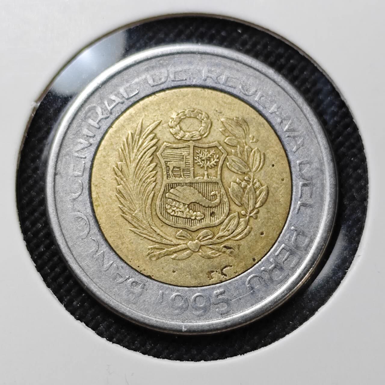 KK钱币收藏小铺  第387期  2月预留时间 周末发货  秘鲁5索尔双色币