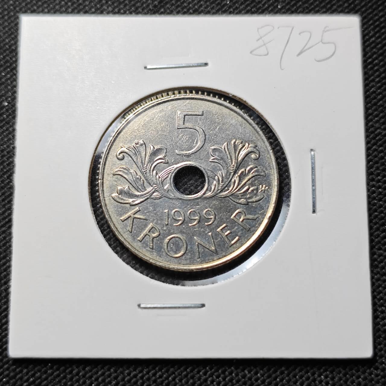 KK钱币收藏小铺  第387期  2月预留时间 周末发货  挪威5克朗