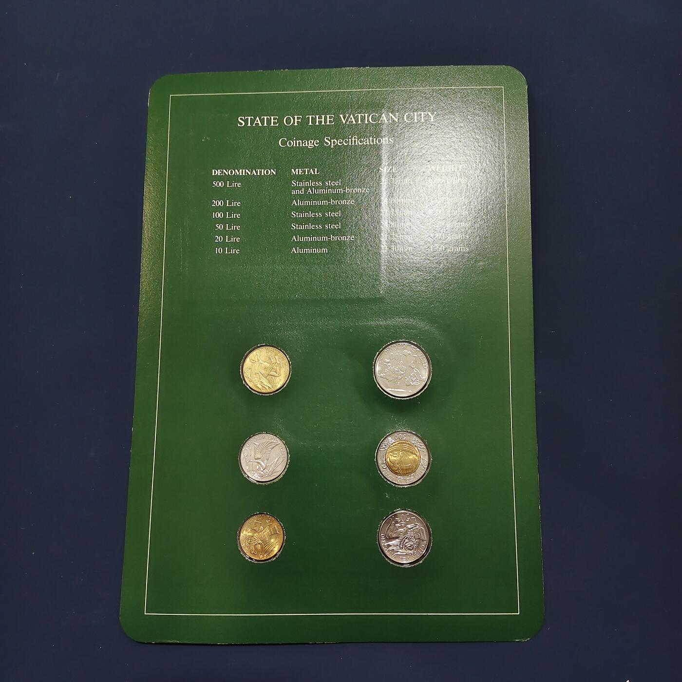 【全场包邮】纯粹捡漏拍492场【封装套币专场】-注意佣金 【富兰克林·世界各国硬币系列邮币卡】梵蒂冈城国