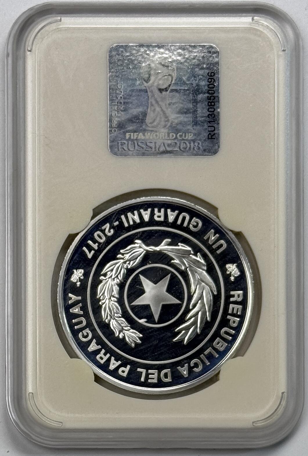 S&S Numismatic世界钱币-拍卖 第118期  南非2018年 俄罗斯足球世界杯 2兰特精制纪念银币  33.625克925银  品相如图