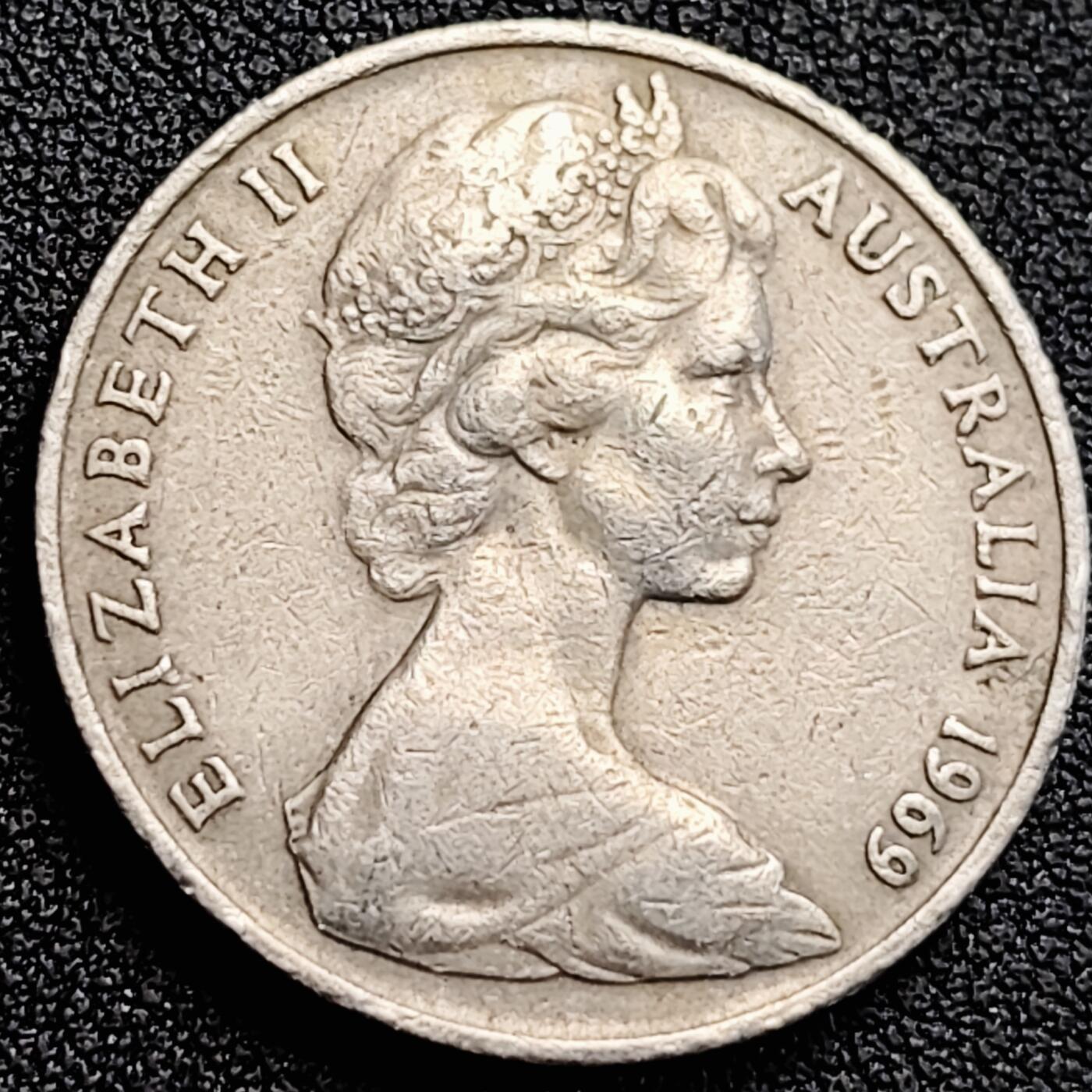 泉币菌-第164场-新年第七场 精品福利场 28.65mm 鸭嘴兽 澳大利亚20分 花冠女王1969 