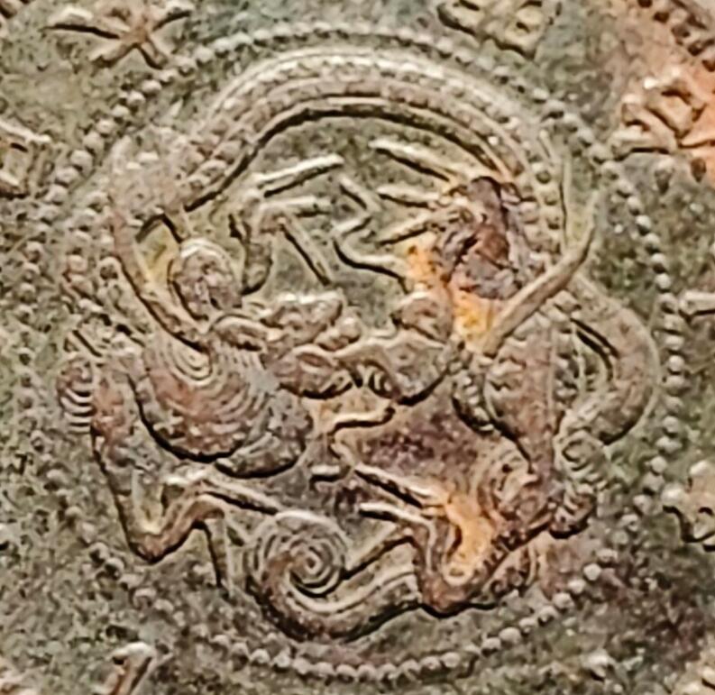 泉币菌-第161场-新年第四场 精品福利场 龙鳞清晰 传世 日本明治十年（1877）龙洋一钱铜币 28mm