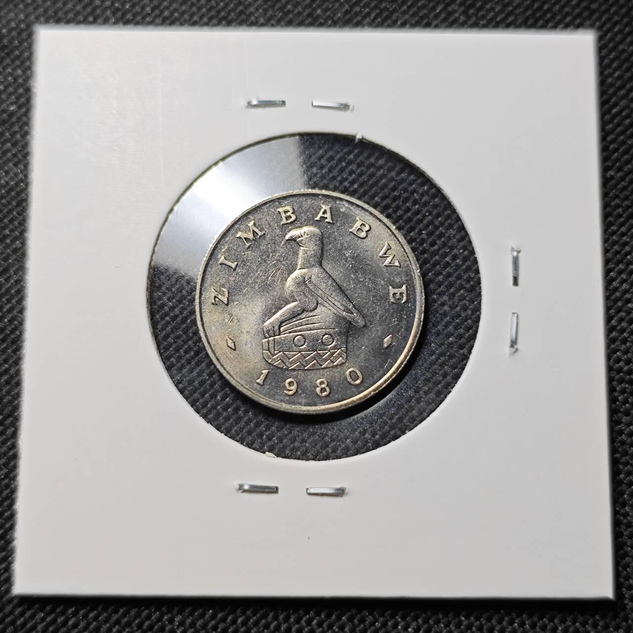 KK钱币收藏小铺  第387期  2月预留时间 周末发货 1980津巴布韦10分 好品