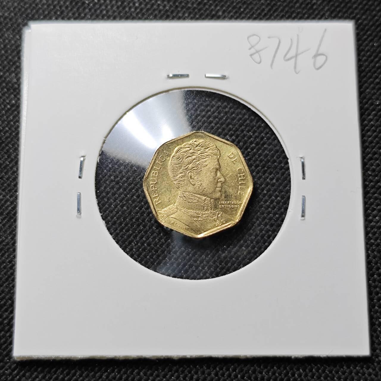 KK钱币收藏小铺  第387期  2月预留时间 周末发货  1997智利5比索