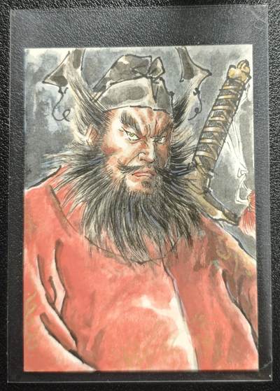 天玑星卡拍第158期《1.8周四截拍》持续收拍收评中 满赠卡需备注 - 【手绘卡】张先军 钟馗 手绘卡 卡背题字