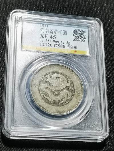 天下钱庄专场欢迎参拍 - 云南半圆龙银币